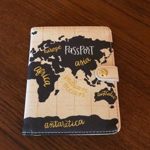 Anthropologie Passport Holder Voyager Travel Line